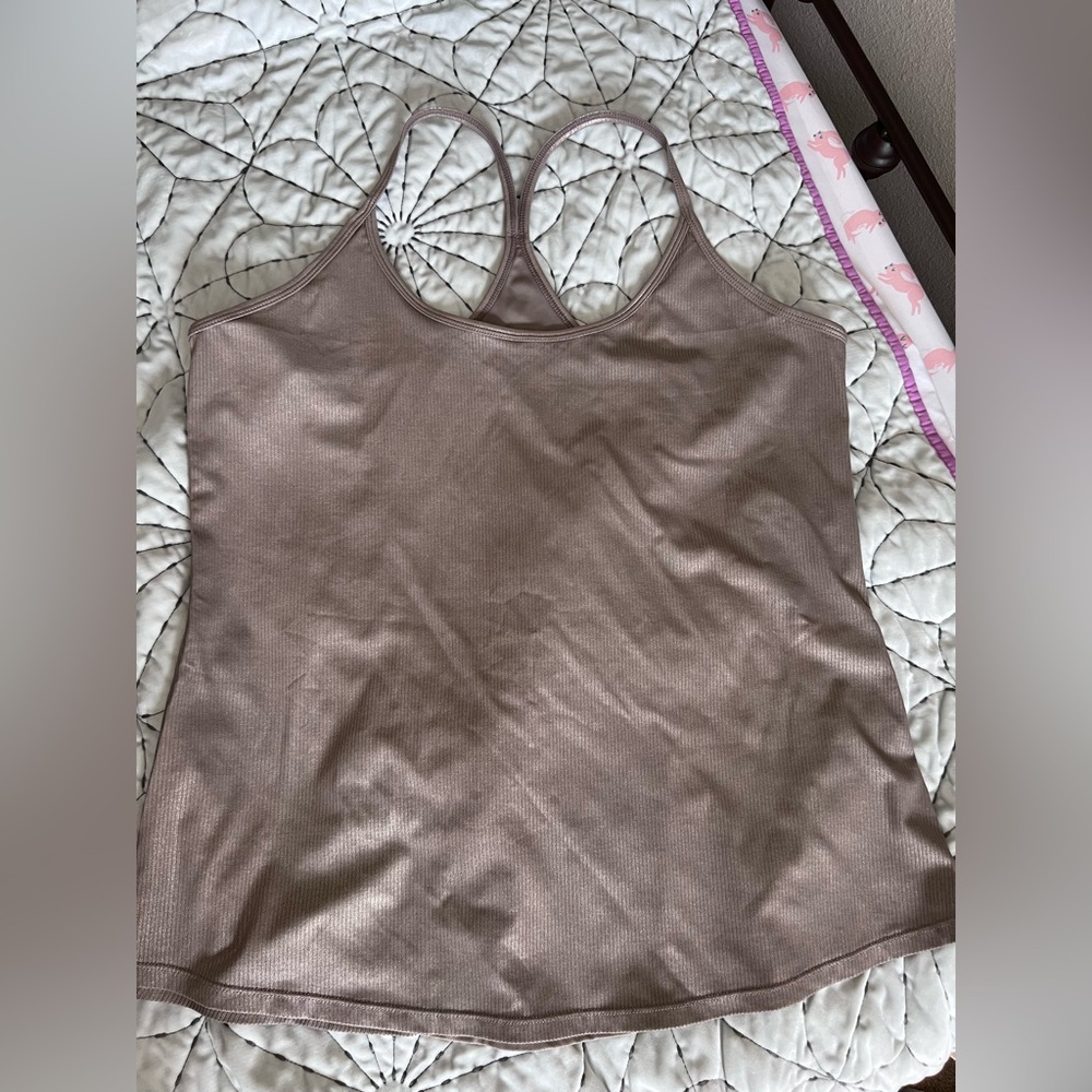 Women's Tan Sleeveless Top